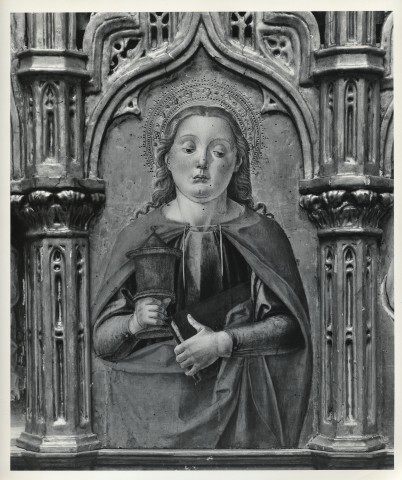 Museum of Fine Arts, Boston — Det. from Altarpiece. St. Mary Magdalen. B. Vivarini — particolare
